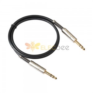 1.5M Length Acoustic Acoustic Guitar Cable 6.35 Male To Male