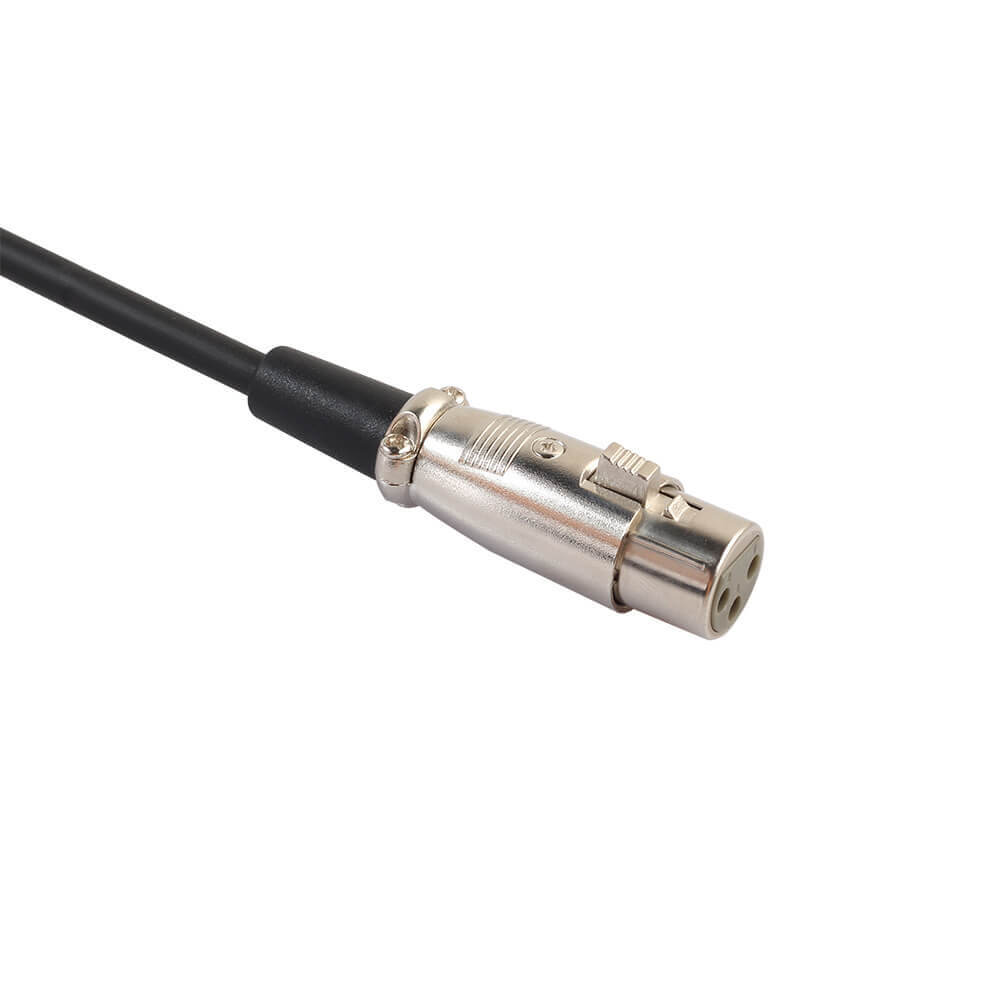 Conector XLR de 3 pinos para plugue macho estéreo de 6,35 mm Cabo adaptador de microfone Cabo de 1 M Conector de cabo de extensão de áudio profissional