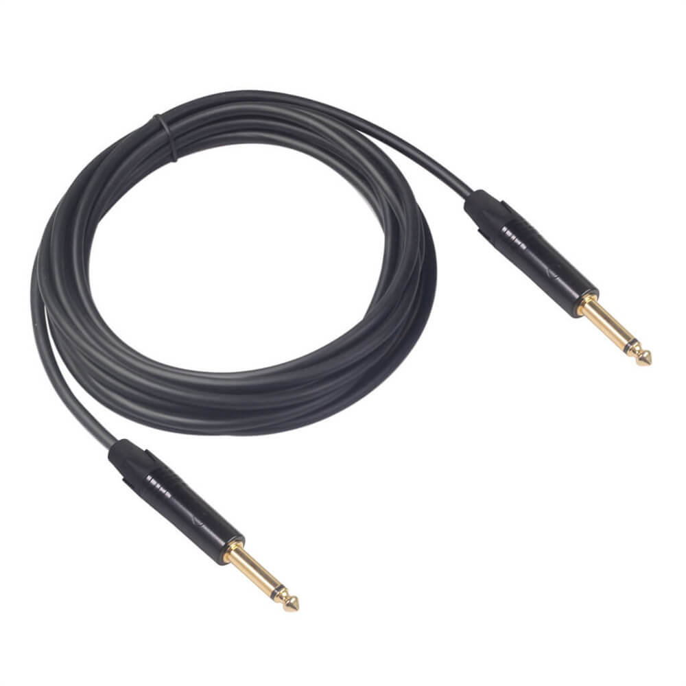 6.35mm (1/4) Trs To 6.35mm (1/4) Trs Stereo Audio Cable 1.8M Male To Male For Electric Guitar Bass Guitar