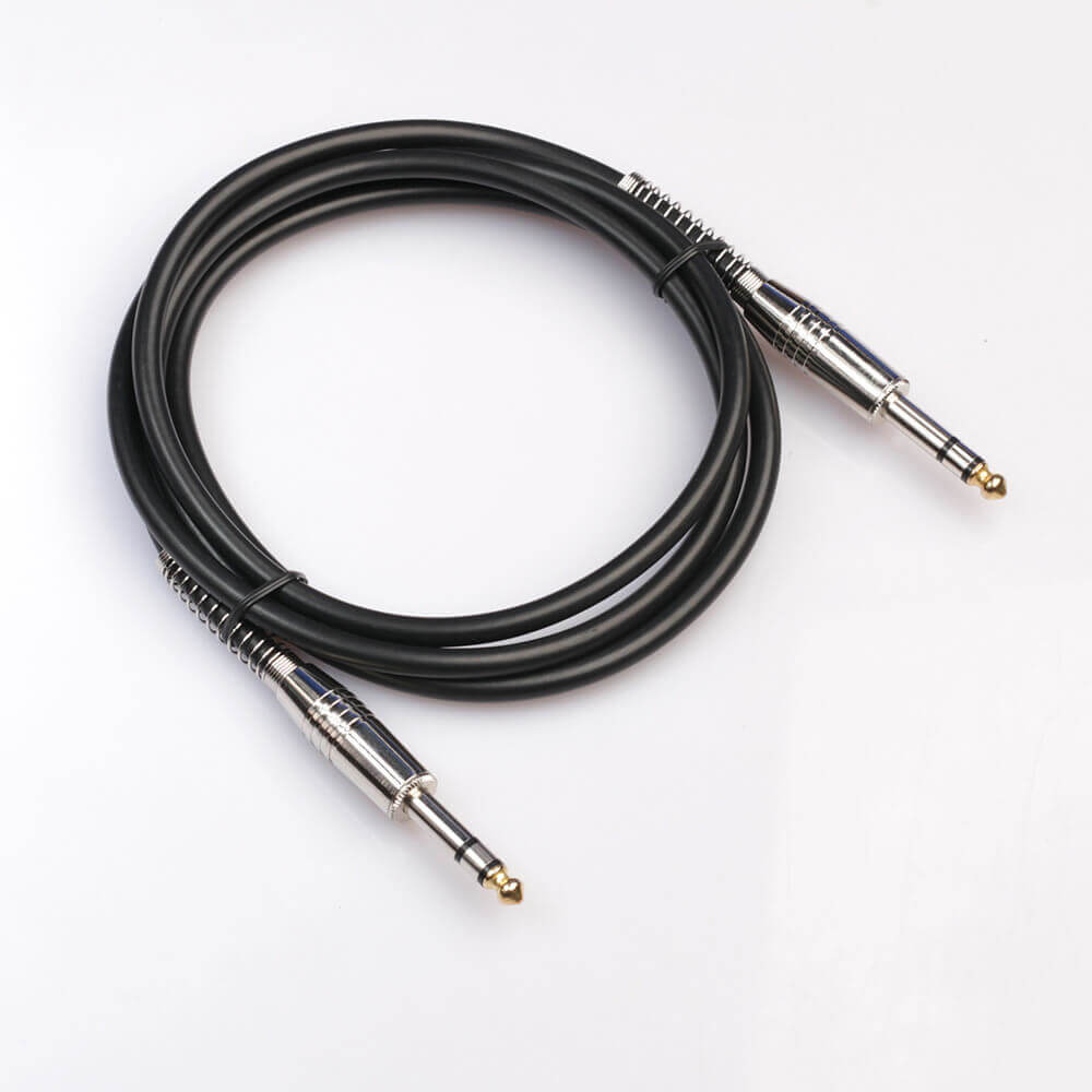 6.35mm Male To Male Guitar Cable Mono Audio Plug Instrument Cable 1.8M