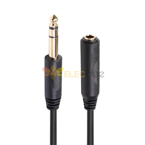 6.35mm Mono Male To Female Cable 1.8 Meter