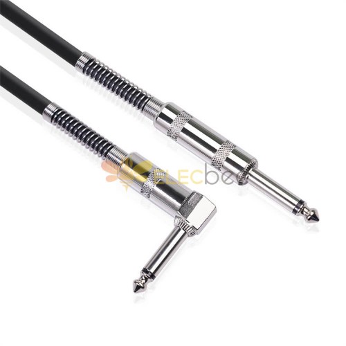 Câble audio 24Awg Music Cable 6.35mm Male To Angled Male Cable 3M