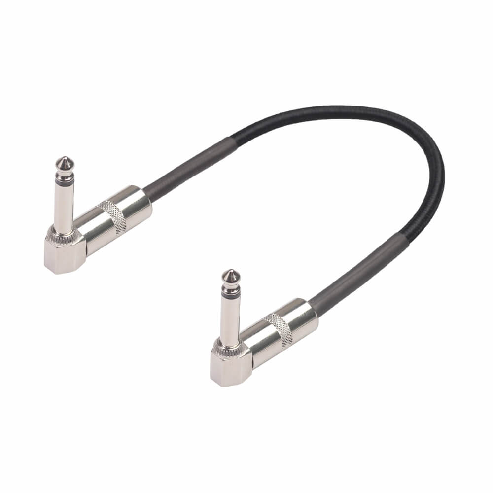 Musical Instrument Accessories Anti-Noise Guitar Cable Wire Angled 6.35mm Male to Angled 6.35mm Male Cable 0.3M