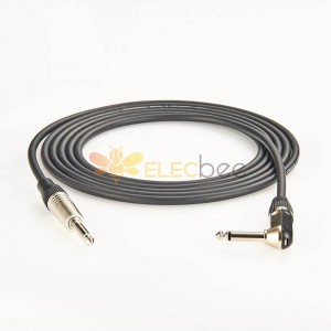 Прямоугольный кабель Trs от 1/4 дюйма до 6,35 мм, 1 м