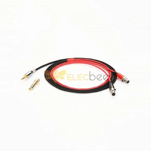 Jack de 6,35 mm a 2X Mini XLR Cable de auriculares 1M