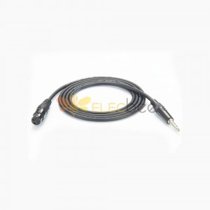 Микрофонный кабель 1 м XLR к стерео разъему 6,35 мм