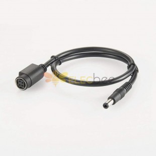 4-контактный разъем DIN для силового кабеля постоянного тока 5,5 x 2,5 мм 1 м