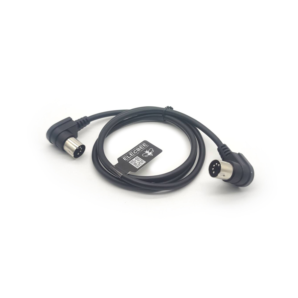 5-контактный DIN-кабель с угловым соединением «папа-папа» Midi 1M