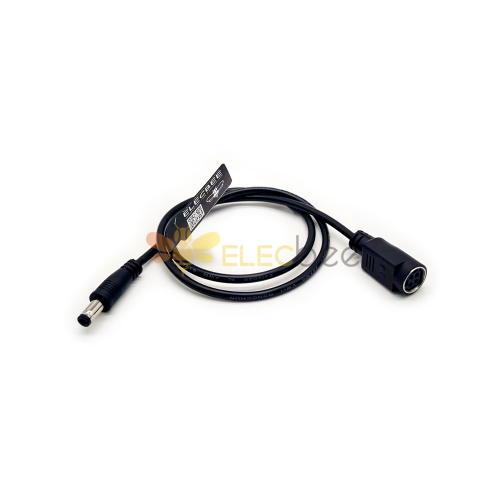 Tycon Power Systems 5700041 Cable 4 Pin Din Hembra a Dc5.5mm Macho Enchufe 0.5M