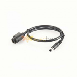 Tycon Power Systems 5700041 Cable 4 Pin Din Female To Dc5.5mm Male Plug 0.5M