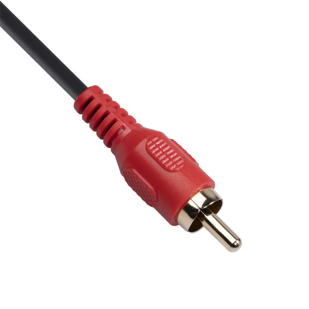 1.5Meter 6.35Mm 1/4 Inch Male To 2 RCA Male Stereo Audio Adapter Y Splitter RCA Cable