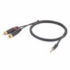 3.5mm Male To 2 Male RCA Adapter Cable 1M