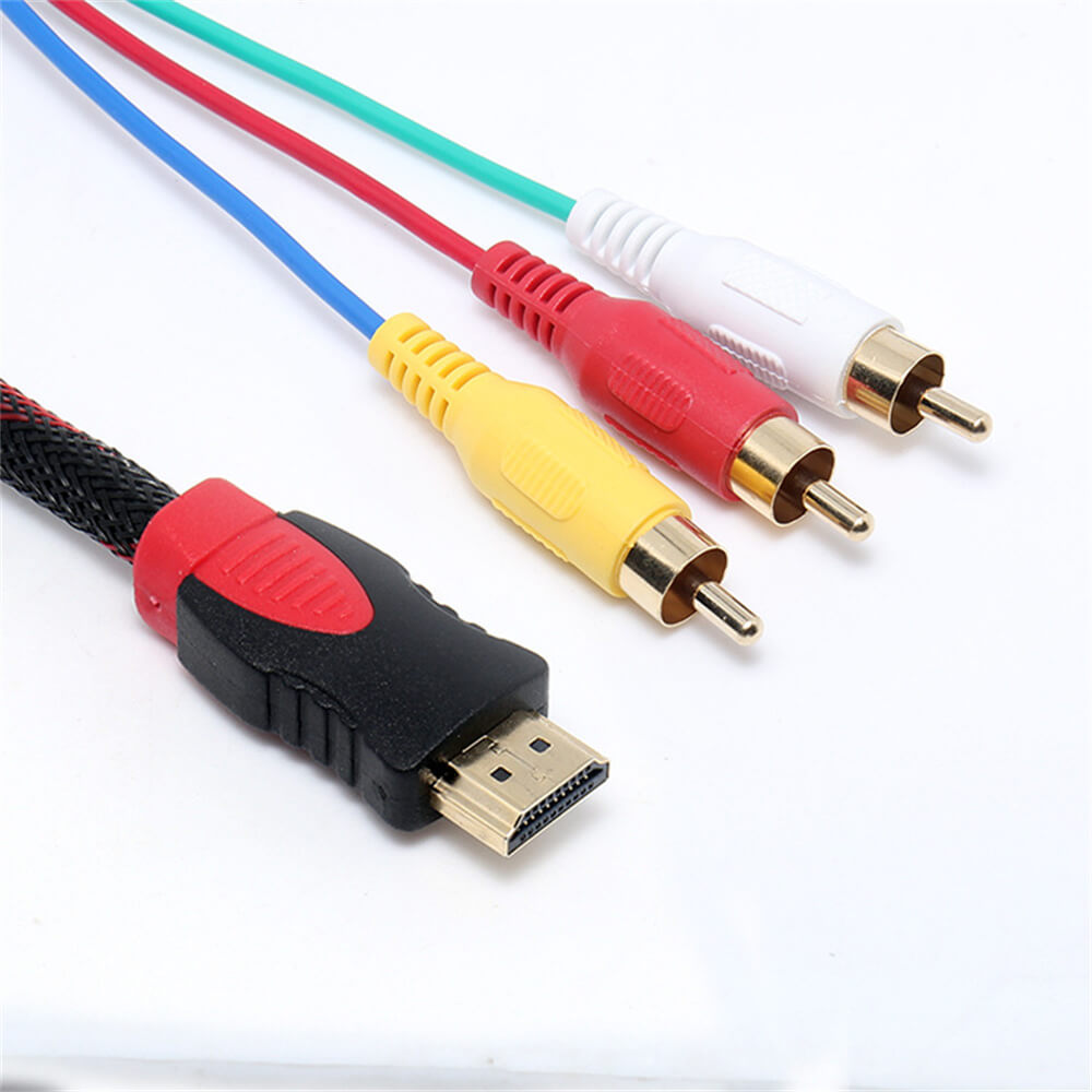 HDMI To 3RCA Male Av Cable 1080P Hdmi Hdtv To 3 RCA/Av Audio Video Cable Converter 1.5M