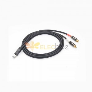 RJ45 Male To Dual RCA Male Adapter Cable For Axia 1M