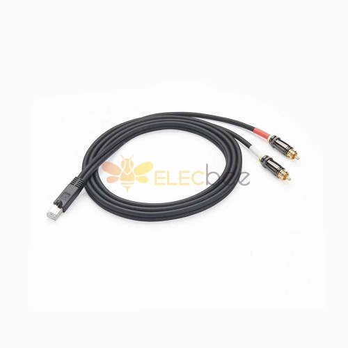 RJ45 Male To Dual RCA Male Adapter Cable For Axia 1M