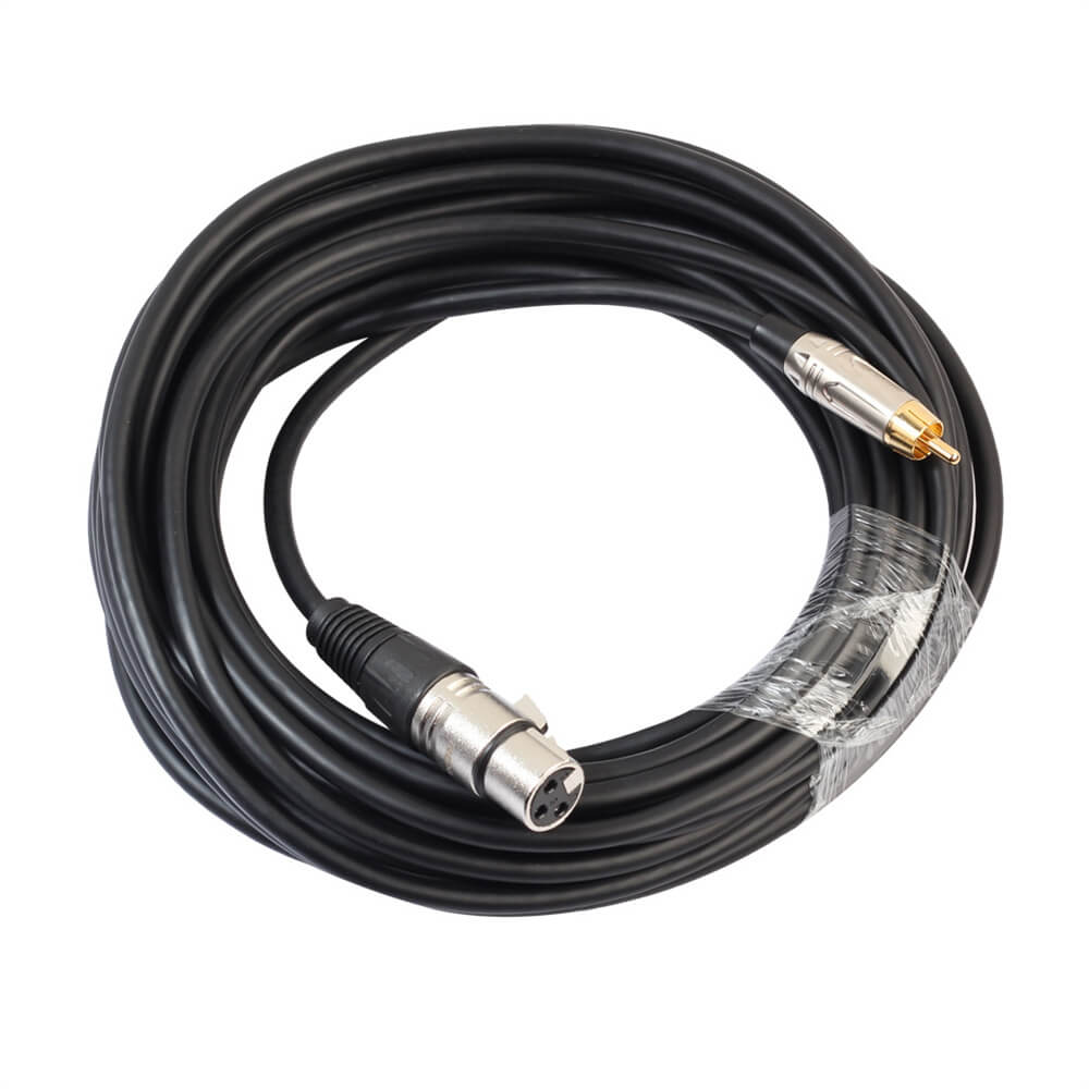 Мужчина XLR к 6,35 женскому моно металлическому кабелю для гитарного кабеля 1M