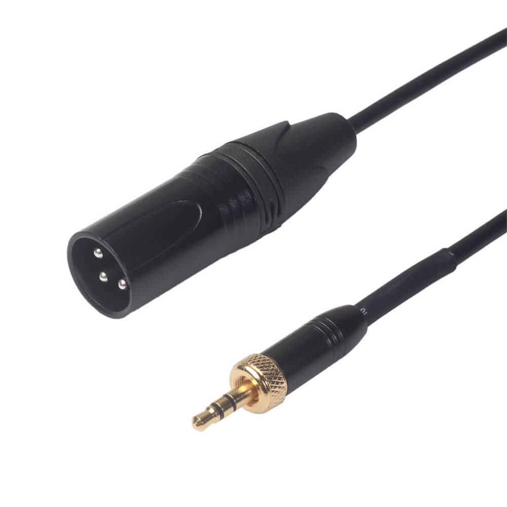 Kabelloses Mikrofon mit Innengewinde, selbstsichernd, 3,5 mm Stecker auf XLR-Stecker, Audiokabel 0,3 m