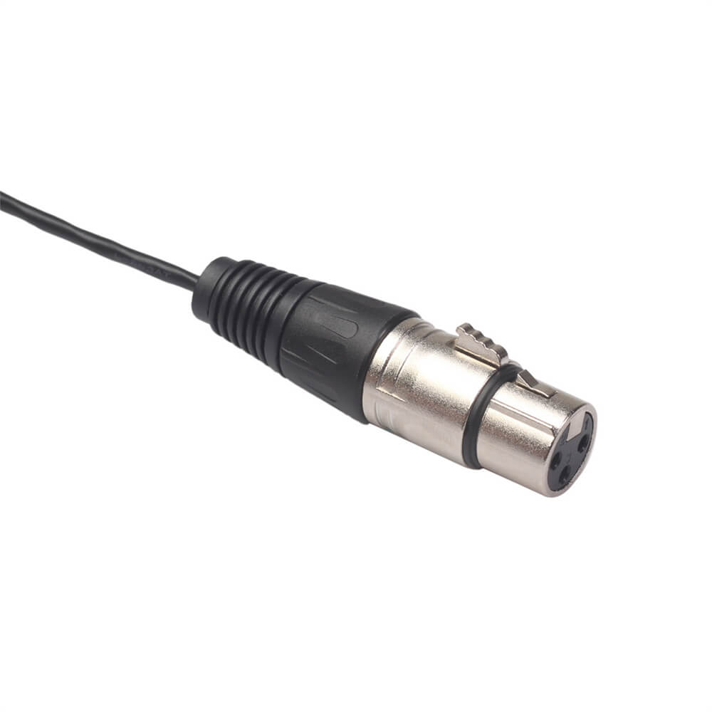 0,3 m Mini-XLR-Kabel, 3-polig, XLR-Buchse auf Mini-XLR-Buchse, 3-polig