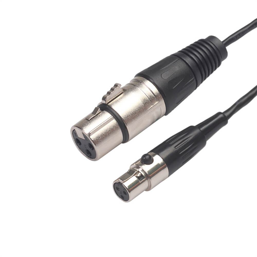0.3M Mini XLR Cable 3Pins XLR Female To Mini XLR Female 3 Pins Cable