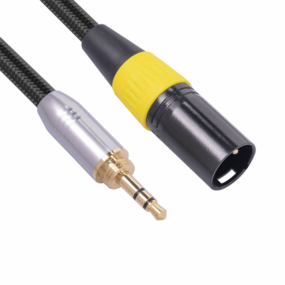 3.5Mm Male To XLR 3Pin Male Sound Card Mixer Audio Cable 0.3M