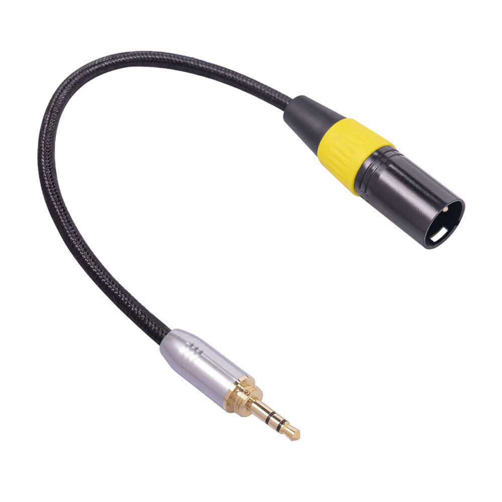 3,5 mm Stecker auf XLR 3-poliger Stecker, Soundkarten-Mixer-Audiokabel, 0,3 m