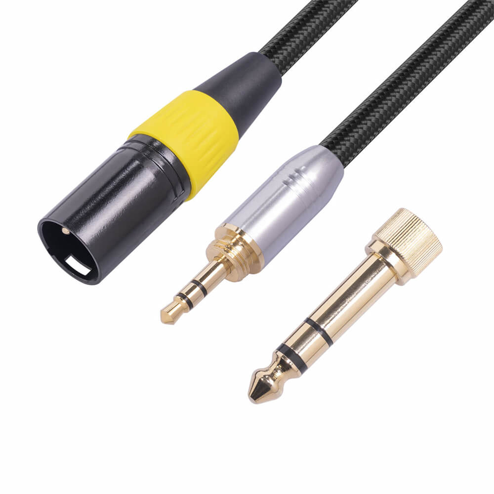 Câble audio de mélangeur de carte son mâle de 3,5 mm à XLR 3 broches mâle 0,3 m
