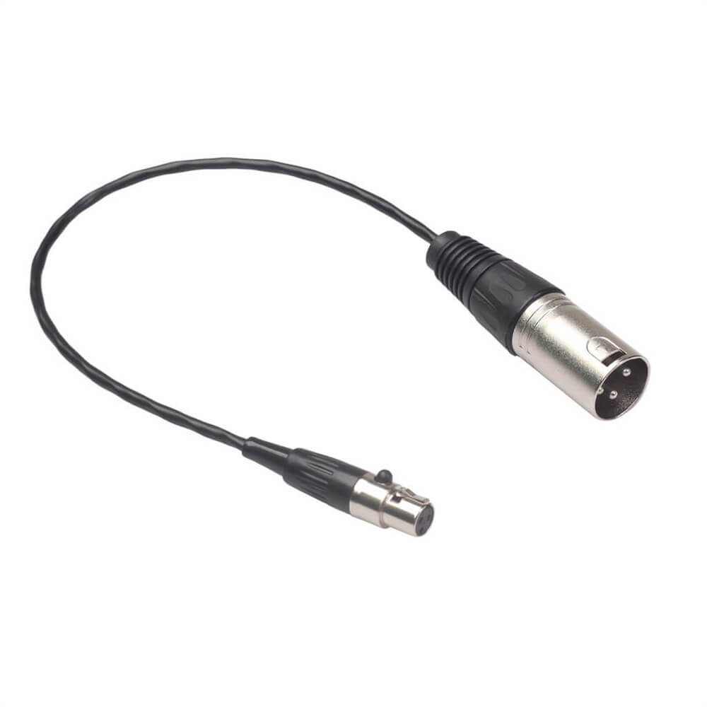 3 Pin Mini XLR Female To XLR Male Camera Microphone Sound Card 48V Audio Cable 1 M