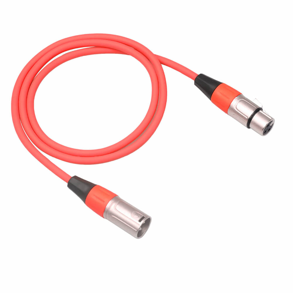 3-контактный кабель XLR с разъемом «папа-мама» Микрофонный кабель Dmx Аудиокабель XLR 1 м