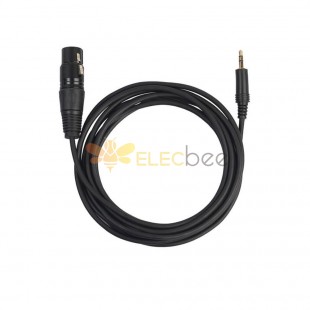 Cable de audio estéreo macho XLR de 3 pines hembra a macho de 3,5 mm Cable Dmx 1M