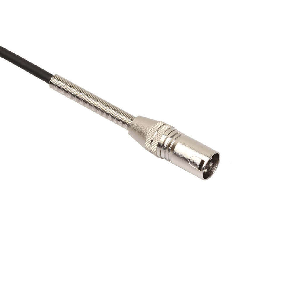 Plugue macho XLR de 3 pinos para plugue macho estéreo de 1/4 de 6,35 mm cabo adaptador de áudio de 0,3 m converte linhas de fio