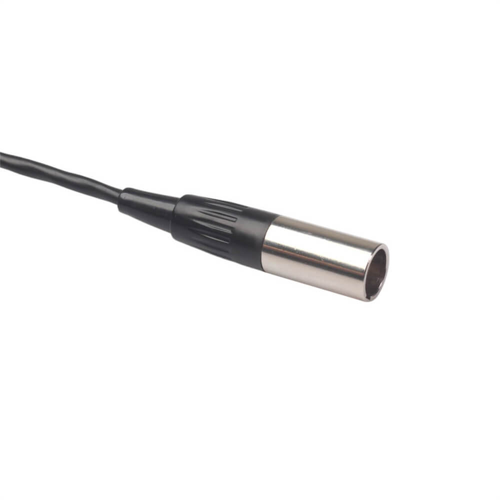 Cable de micrófono de color negro de 30 cm Mini XLR macho a hembra Cables XLR