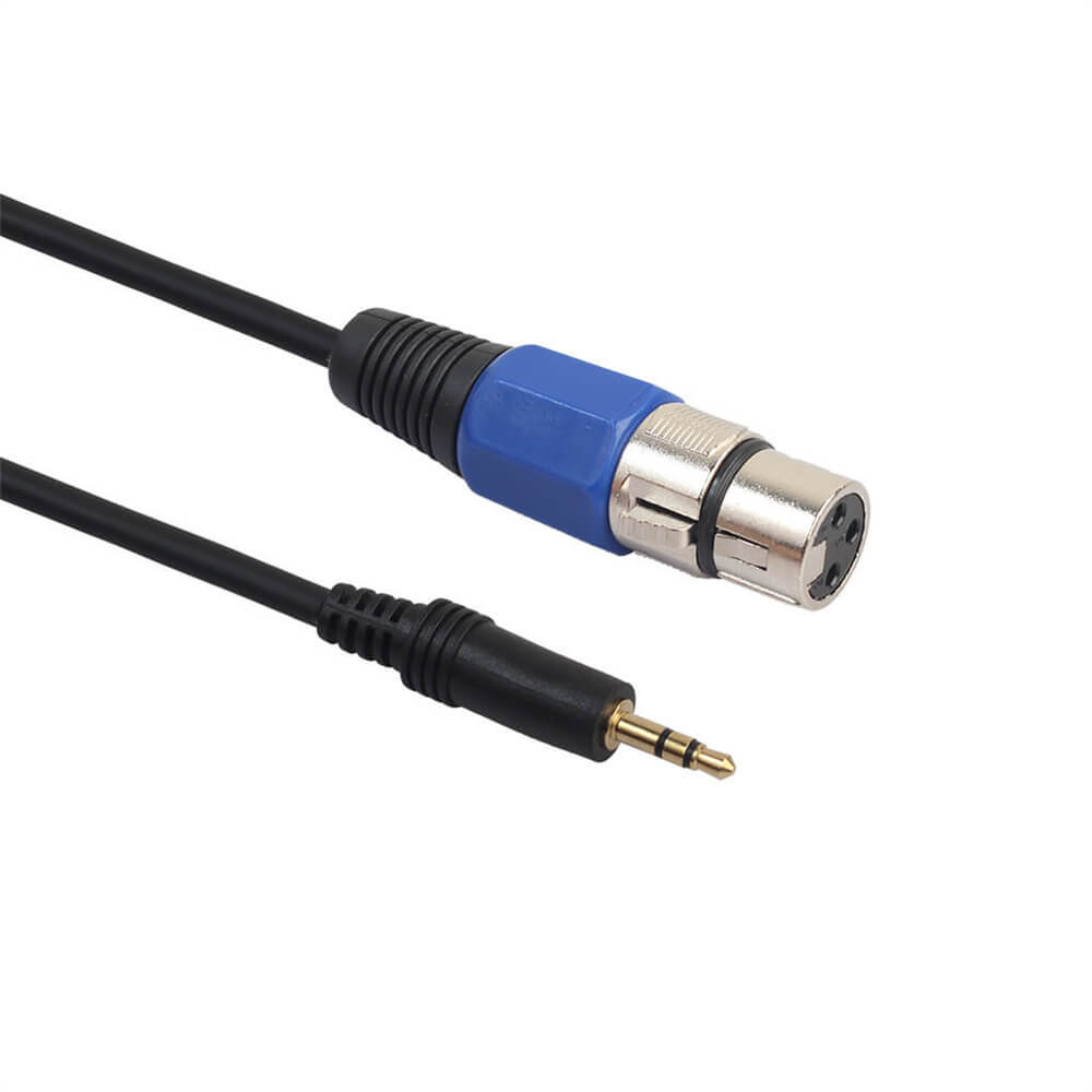 Cabo de áudio plug-in 3M 3,5 mm macho para XLR 3 pinos fêmea para microfone alto-falante mixer