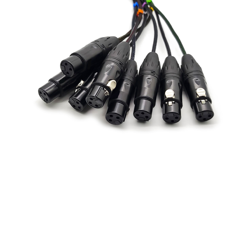 Analog DB25 Male To 8 XLR Male Snake Cable