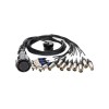 Audio Multi Pin XLR Snake Kabel Frmp 54 Pin Buchse – 8 XLR Stecker und 4 XLR Buchse 12-Kanal – Digital Fanout – PVC