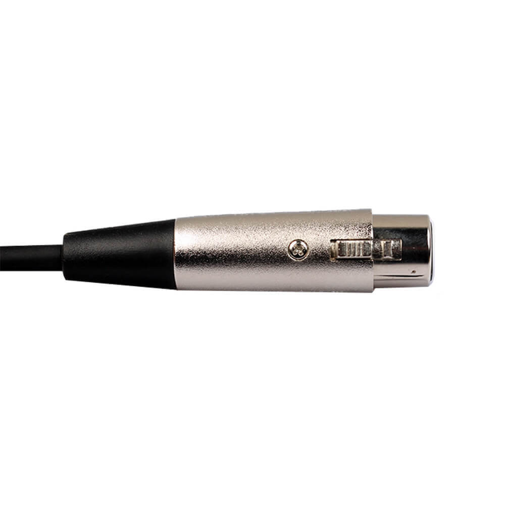Tête en alliage de zinc noir Câble de microphone XLR 1M Canon Double blindage 6,35 mm mâle à 3 broches XLR femelle Connecteur de câble 3 broches