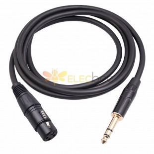 Cable 6.35Mm 1/4 Trs Male To XLR 3Pin Female Microphone Cable 1M