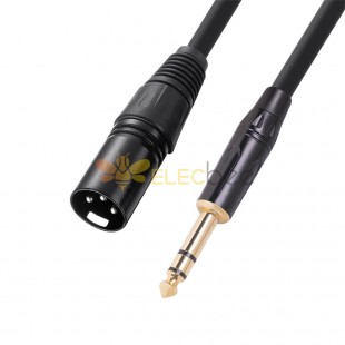Кабель 6,35 мм 1/4 Trs Male-XLR 3Pin Male Microphone Cable 1M