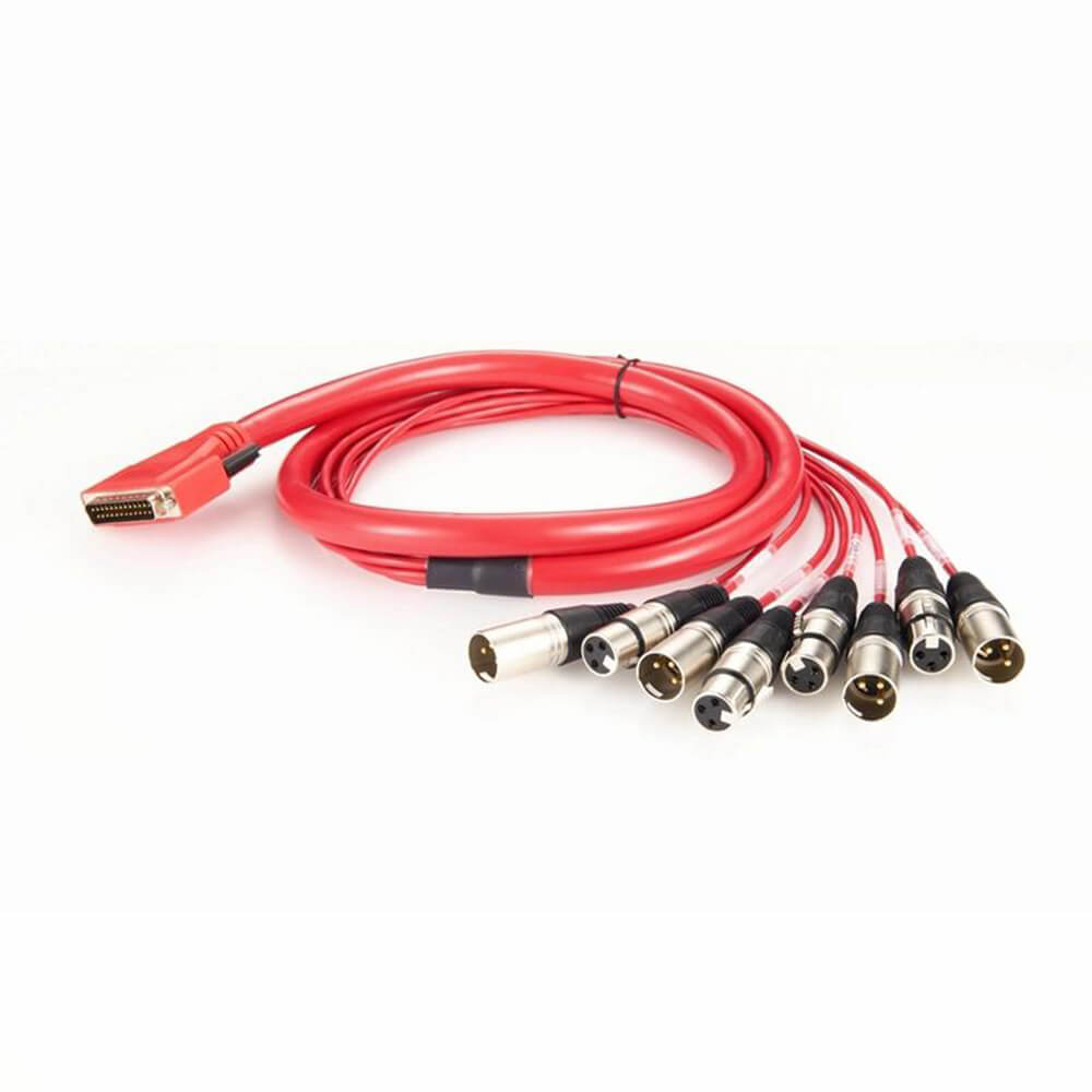 DB25 Male to 4 XLR Male and 4 XLR Female 8 Channel Analog Audio Cable Snake