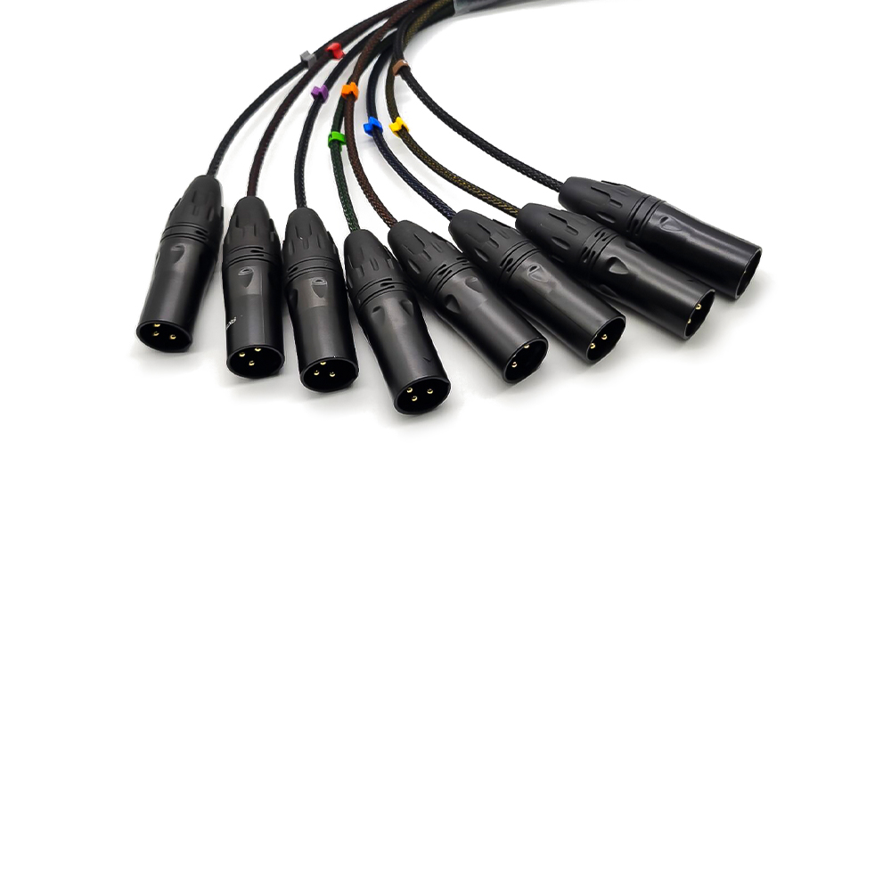 Câble Tascam DB25 Mâle Vers 8 XLR Femelle 0.5M