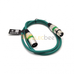 Double Shielded 3 Pin XLR Male To Female Microphone Cable 1 M