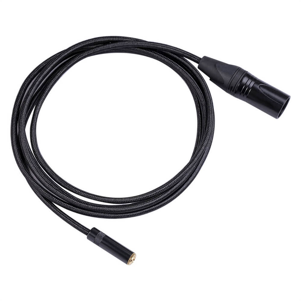 Metal 3.5Mm Female To XLR Male 3Pin Balanced Mixer Audio Adapter Cable For Microphone 1M