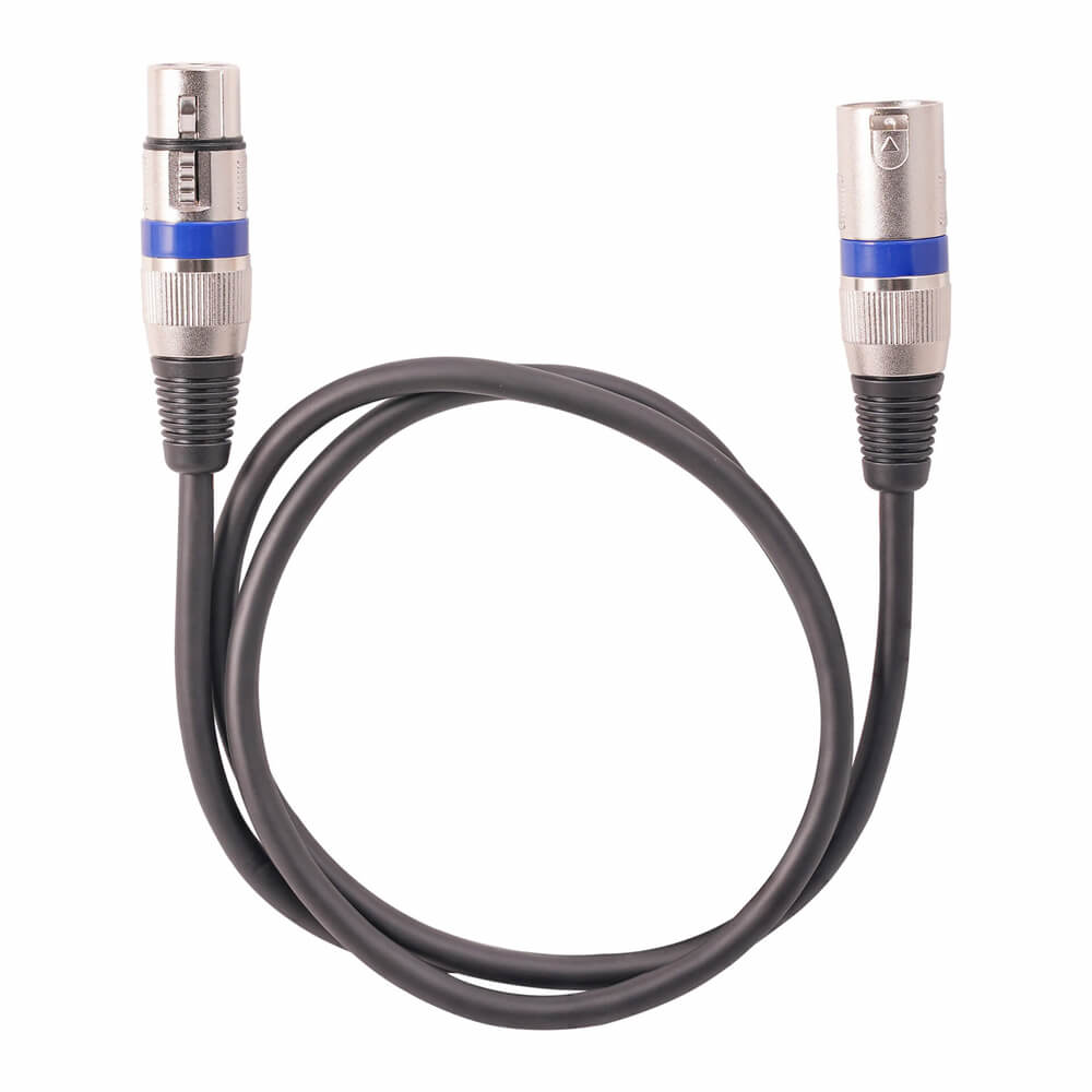 Metal Case 6mm Double Shielded XLR Line Mixer Microphone Male To Female Three-Core Kanon Audio Cable 1M