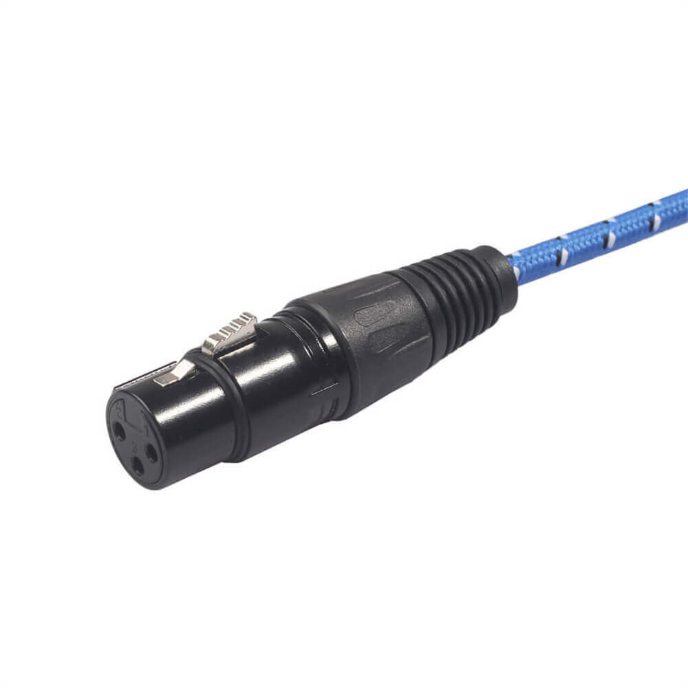 Cabo de fio de microfone XLR fêmea para plugue macho de 3,5 mm cabo de áudio cabo de microfone de 3 metros