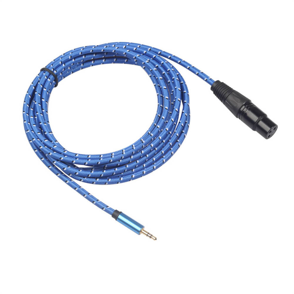 Microphone Wire Cord XLR Female To 3.5Mm Male Plug Audio Lead Microphones Cable 3 Meters