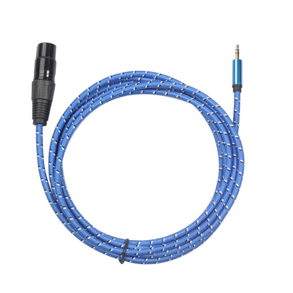 Cordon de fil de microphone XLR femelle à 3,5 mm prise mâle câble de microphones audio 3 mètres