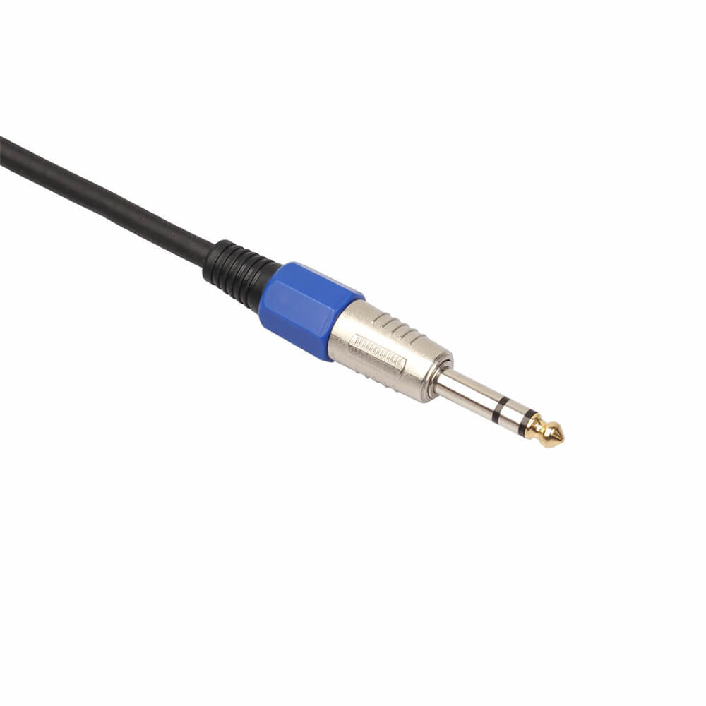 Cable de micrófono XLR hembra a 6,35/6,5 Mm Cable de micrófonos de plomo de Audio macho 0,3 M