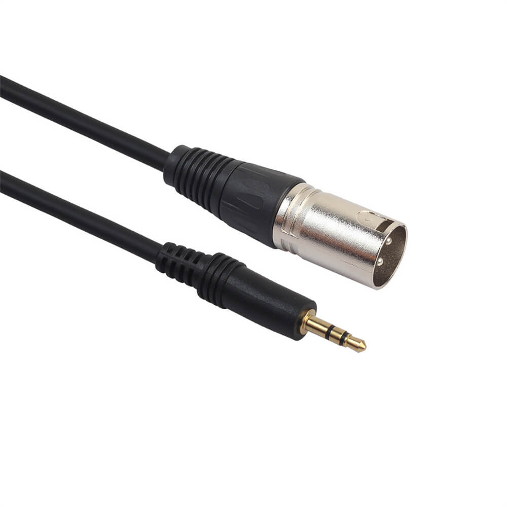 Cordon de fil de microphone XLR mâle à Jack 3,5 mm prise mâle câble audio pour microphone filaire 3 m