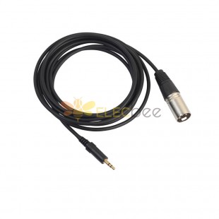 Microphone Wire Cord XLR Male To Jack 3.5 Mm Male Plug Audio Lead For Wired Microphone 3M
