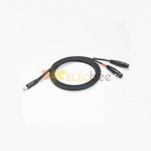 RJ45 Female To Dual XLR Male Cable 0.2M
