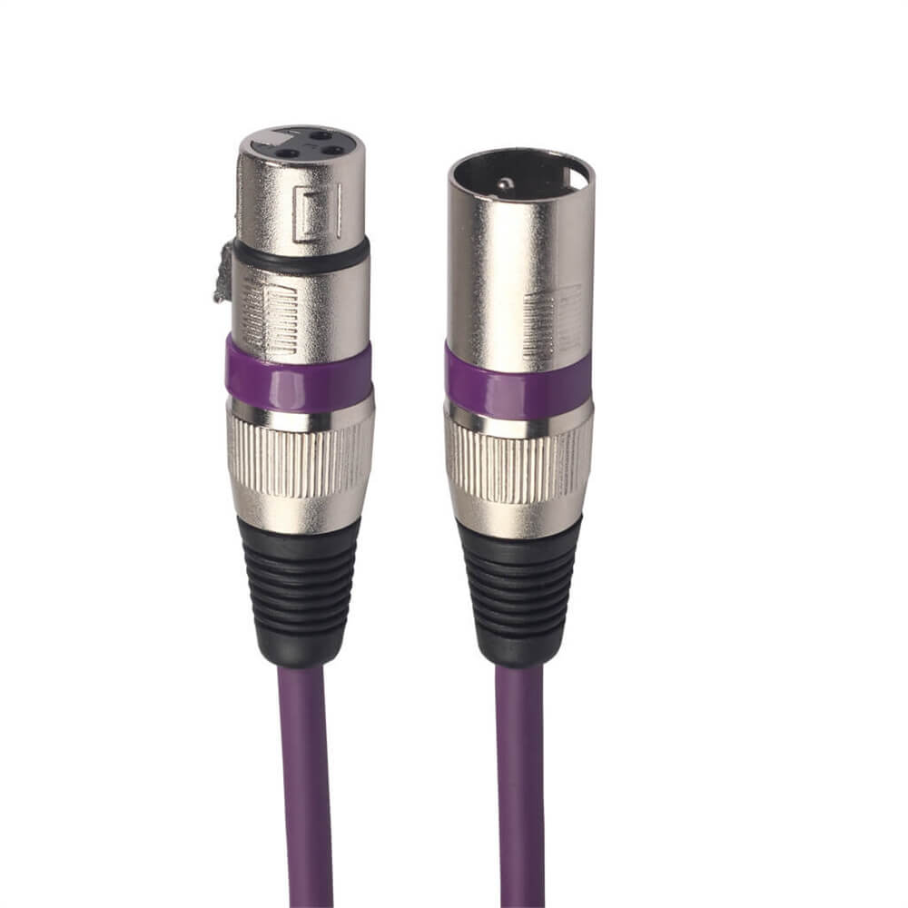 XLR 3 Pin Stecker auf Buchse Mikrofonkabel Hochgeschirmtes Mikrofondrahtkabel Mikrofonkabel 1M